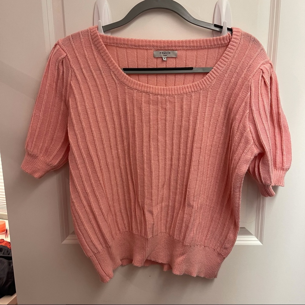 Pink knit top